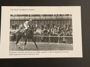 SECRETARIAT LAST APPEARANCE photo Horse Racing 1973 TRIPLE CROWN - Picture 1 of 1