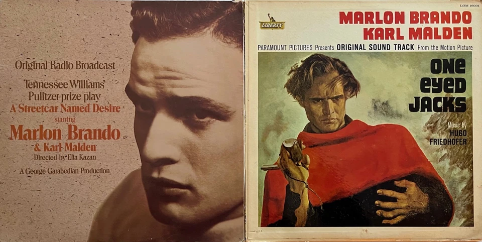 Marlon Brando A Streetcar Named Desire and One Eyed Jacks LPs - Image 1 of 1