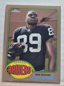 2015 Topps Chrome Mini 1976 Football Amari Cooper RC #76-AC Oakland Raiders - Picture 1 of 2