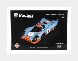 POCHER HK118 PORSCHE - 917K N 1 RACING GULF EDITION 1971 - LIGHT BLUE ORANGE - 1 - Picture 1 of 2
