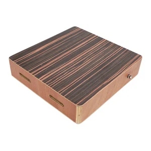 Travel Cajon Box Drum Ebony Portable Cajon Box Drum Percussion Instrument Fo EOM - Picture 1 of 12
