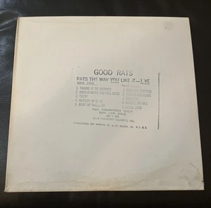 Good Rats - Rats The Way You like It - 1978 Live Promo Only Vinyl - Foto 1 di 2