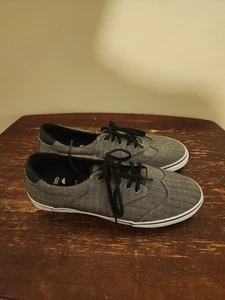 Gravis Men Size 10 Filter Wingtip Steel Gray Pinstripe Shoes - Picture 1 of 7