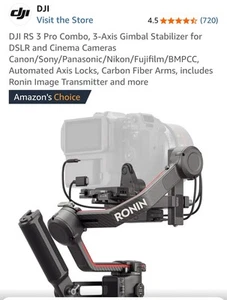DJI RS3 Pro Combo 3-Axis Gimbal Stabiliser - Photo 1/6