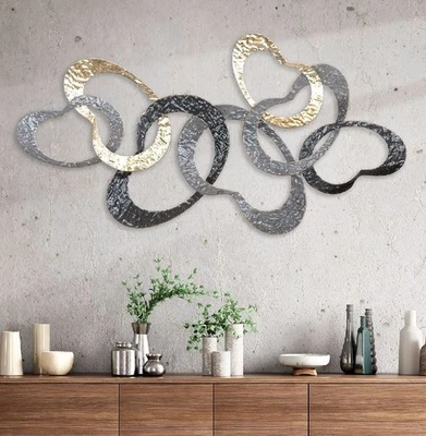 84324 Wandobjekt Wand Relief Objekt Concave 4,5 x 87 x 45cm Metall Mehrfarbig - Bild 1 von 2