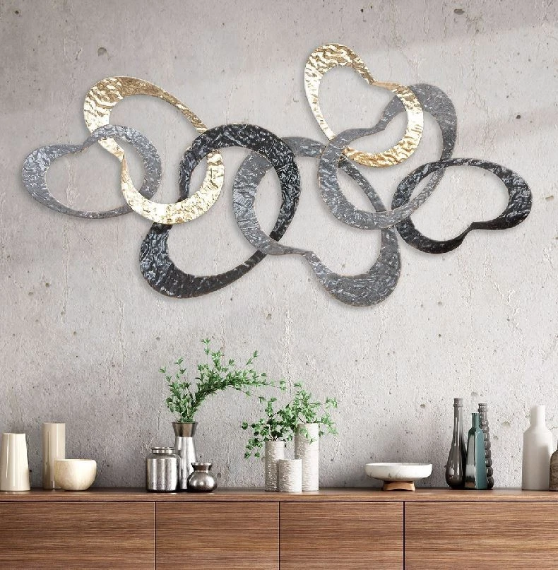 84324 Wandobjekt Wand Relief Objekt Concave 4,5 x 87 x 45cm Metall Mehrfarbig - Bild 1 von 2