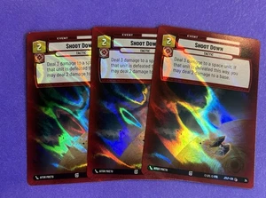 x3 Shoot Down Weekly Foil Promo - JTLP 34 NM - Star Wars Unlimited - Bild 1 von 1