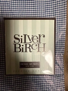 Candela profumata Henri Bendel argento betulla nuova con scatola - Foto 1 di 1