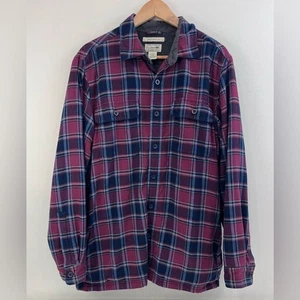 L.L. Bean Herren Fleece-gefüttertes Flanellhemd, Traditional Fit Shacket Jacke - Bild 1 von 7