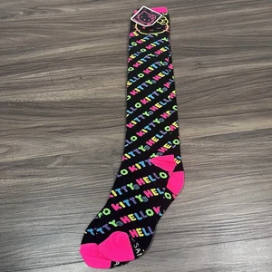Calcetines hasta la rodilla Claire's Loungefly Hello Kitty arco iris talla 9-11 - Imagen 1 de 10