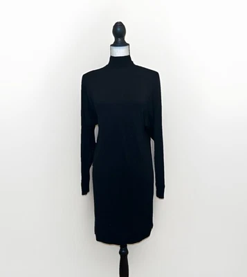 Splendid Sweater Dress Women’s XS Black Soft Knit Mock Neck - Image 1 of 4