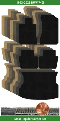 Juego de alfombrillas Lloyd Custom Ultimat para BMW 740i 1993-2025 (5 piezas) #13C Foto 1 de 4