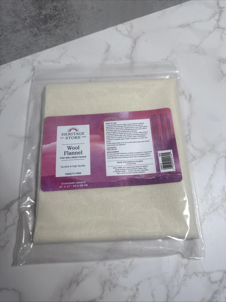 Franela de lana (12 x 27) 1 unidad de Heritage Store Foto 1 de 1