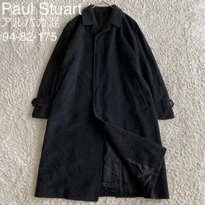 Paul Stuart Stainless Steel Collar Coat Men Alpaca Blend Gray size 94 used - Picture 1 of 9