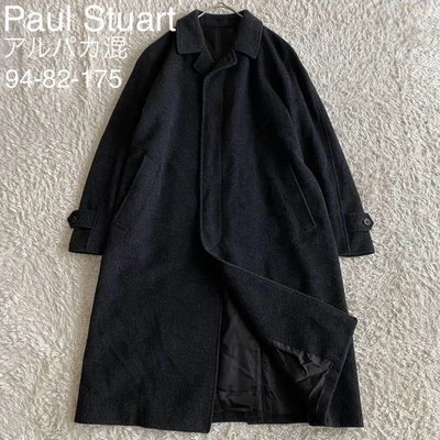 Paul Stuart Stainless Steel Collar Coat Men Alpaca Blend Gray size 94 used - Image 1 of 4