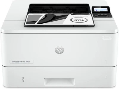 HP LaserJet Pro 4001n Black & White Printer, Print, Fast speeds, Easy setup - Image 1 of 3
