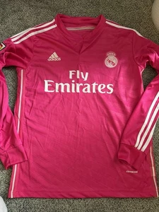 Real Madrid Trikot 2014/15 Rosa Away L/S Größe L Rep - Bild 1 von 7
