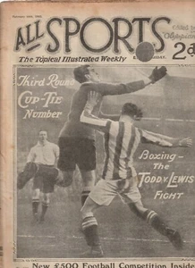 ALL SPORTS TOPICAL ILLUSTRATED WEEKLY ed by OLYMPIAN , 1923 , FEBRUARY 10 - Picture 1 of 1