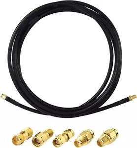 SMA Maschio a SMA Femmina RG58 Cavo2m SMA RP-SMA KIT Adattatore per Antenna FPV - Foto 1 di 7