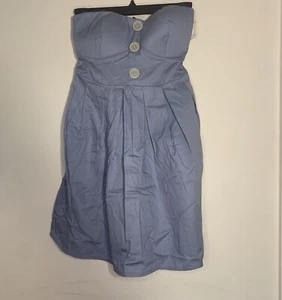 Women’s Derek Heart Strapless Blue Dress Size Small - Picture 1 of 2