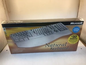 Microsoft Natural Keyboard Elite (286-00082) Ergonomic PS2/USB Keyboard NEW! - Picture 1 of 10