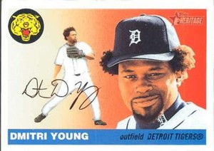2004 Topps Heritage #8B Dmitri Young Tigers Old Logo NM-MT (SP - Short Print) 