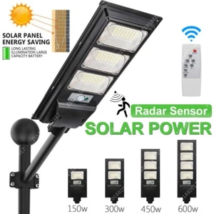 LED Solar Street Light with Pole Waterproof IP65 with Remote Control for Garden - Picture 1 of 15