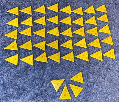 鼠标陷阱游戏 2005 年替换件 44 件奶酪切片 — 第 1/3 张图片