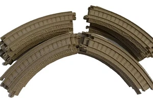Thomas The Train Trackmaster Curve Track Sections, Tan, 19 Pieces - Picture 1 of 3