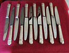 12 couteaux de table en métal argenté ercuis modèle LAGON