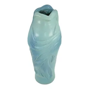 Van Briggle 1980s Vintage Art Nouveau Pottery Blue Lorelei Ceramic Vase Baker - Picture 1 of 6