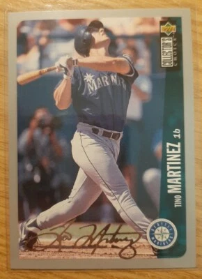 1996 COLLECTOR'S CHOICE SILVER SIGNATURE TINO MARTINEZ #318 SEATTLE MARINERS - Image 1 of 2