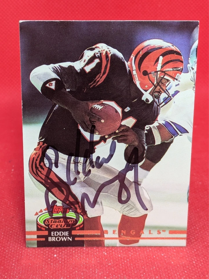 Eddie Brown 1993 Stadium Club #88 AUTO - Image 1 of 1