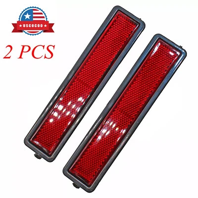 Par de luces marcadoras laterales de parachoques rojas aptas para BMW E30 serie 3 1984-1991 Foto 1 de 4