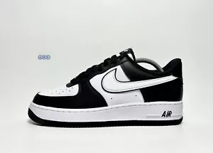 Herren Nike Air Force 1 07 Low Panda Schwarz Weiß Leder OG Verschiedene Größen - Bild 1 von 20