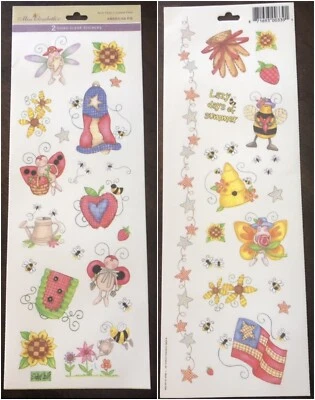 Miss Elizabeth’s 2 Sided Stickers 12x4 American Pie Scrapbook Crafts Cards Foto 1 de 3