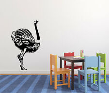 Vinyl Decal Wall Sticker Animals Bird Fantastic Ostrich (n1210)