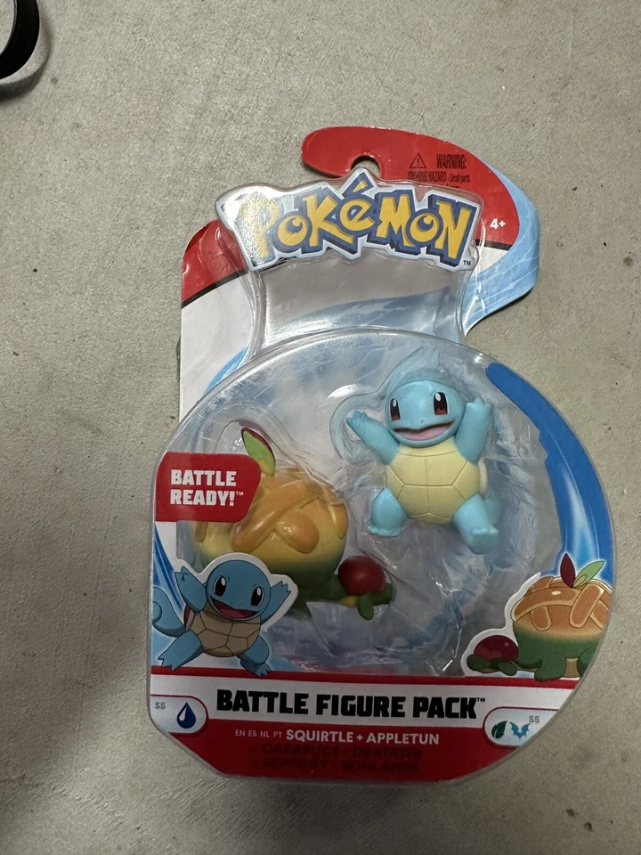 Jazwares Pokemon Battle 4up Figure Pack Squirtle Appletun