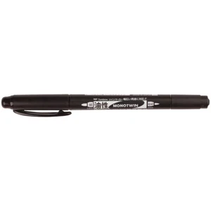 Tombow MONO Twin Tip Permanent Marker-Black - Picture 1 of 1