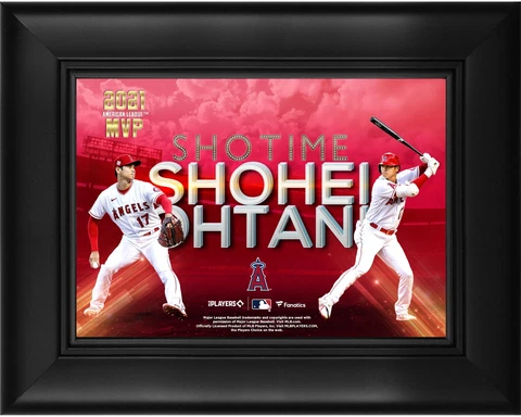 Shohei Ohtani Los Angeles Angels 2021 AL MVP Framed 5" x 7" Collage Cover