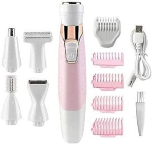 Electric Lady Shaver, 5-In-1 Painless Women Razors Bikini Trimmer Body Hair Remo - Picture 1 of 6