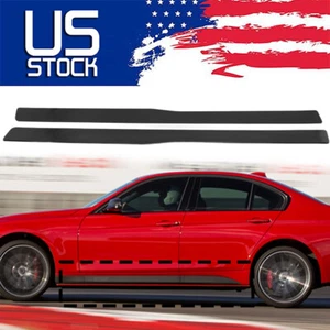 Extensión de faldones laterales negros brillantes rendimiento M para BMW F80 M3 F82 M4 2015-2020 - Imagen 1 de 11
