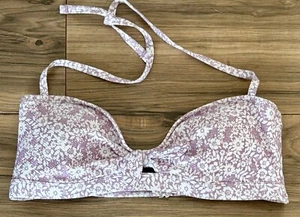 No Boundaries Women’s Size L Purple Floral Bikini Top - Picture 1 of 4