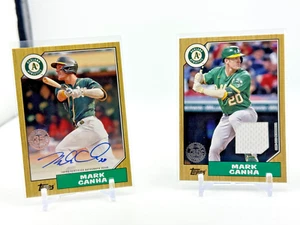 Mark Canha 2022 Topps Auto & Game Used Jersey - Picture 1 of 2