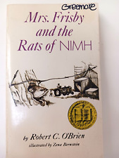Mrs. Frisby and the Rats of NIMH Robert O'Brien 1971 1st Edition PB LIBRARY