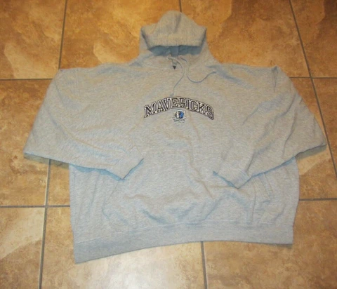 Dallas Mavericks NBA Basketball Men's 3XL Gray Hooded Sweatshirt Pro Edge Cover