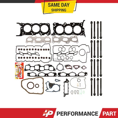 Juego completo de juntas pernos de cabeza para 21/04/07-09 Hyundai Fe Sonata Azera Santa 3.3 Foto 1 de 4