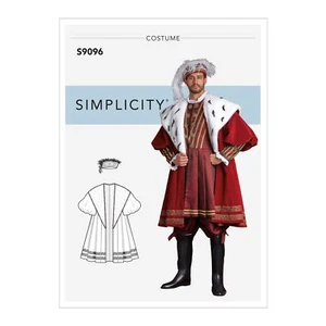 Simplicity Sewing Pattern S9096 Men's Historical Costume Coat With Hat In Three - Imagen 1 de 15