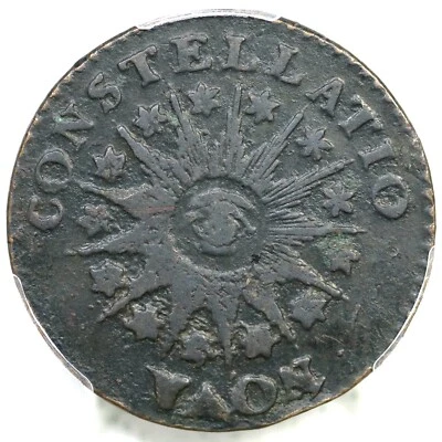 1785 C 3-B R-2 PCGS VF Details Nova Constellatio Colonial Copper Coin - Image 1 of 3