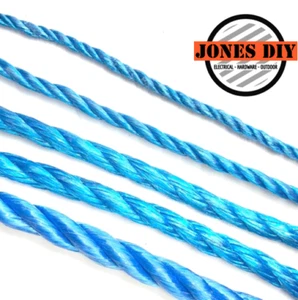 BLAUES POLYPROPYLENSEIL 220M SPULE STARK ZUM DIY CAMPINGKORDEL SEGELPLANE - Bild 1 von 6